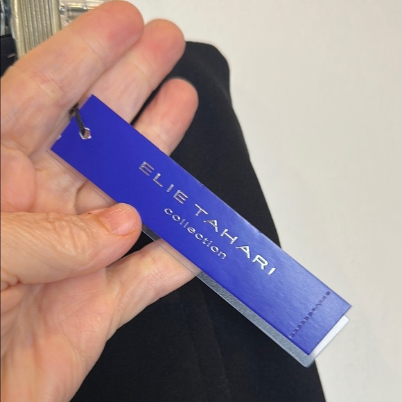 ELIE TAHARI OVERLAY WIDE LEG PANT SIDE ZIP CLOSURE NWT SIZE 12 - Picture 6 of 9